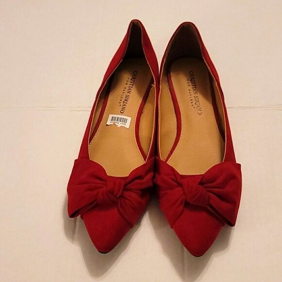 BRAND NEW CHRISTIAN SIRIANO POINTED TOE BOWNOT SLIP-ON BALLET FLAT - Picture 3 of 14